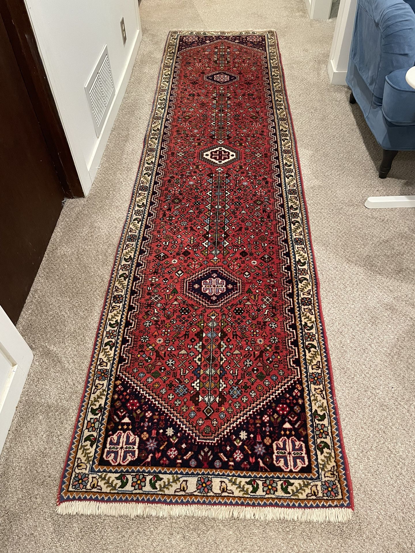Handmade Persian Carpet (Abadan) - Runner