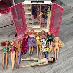 Huge Barbie lot with Barbie closet and doctor table