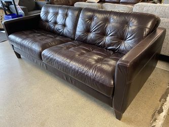 CHATEAU D’AX Chocolate Track Arm Tufted Sofa