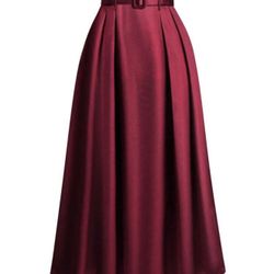 Nice women’s long  skirt. Size (L ) New never  used only $25. Falda de cintura alta para mujer, estilizante y de moda