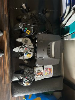 Nintendo 64 Console Bundle with Controllers and Games