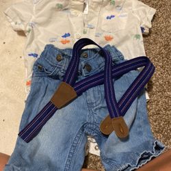 Outfit With Suspenders