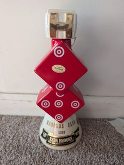 Vintage 1968 Ezra Brooks HAROLDS CLUB DICE Reno, Nevada Whiskey Decanter Bottle 