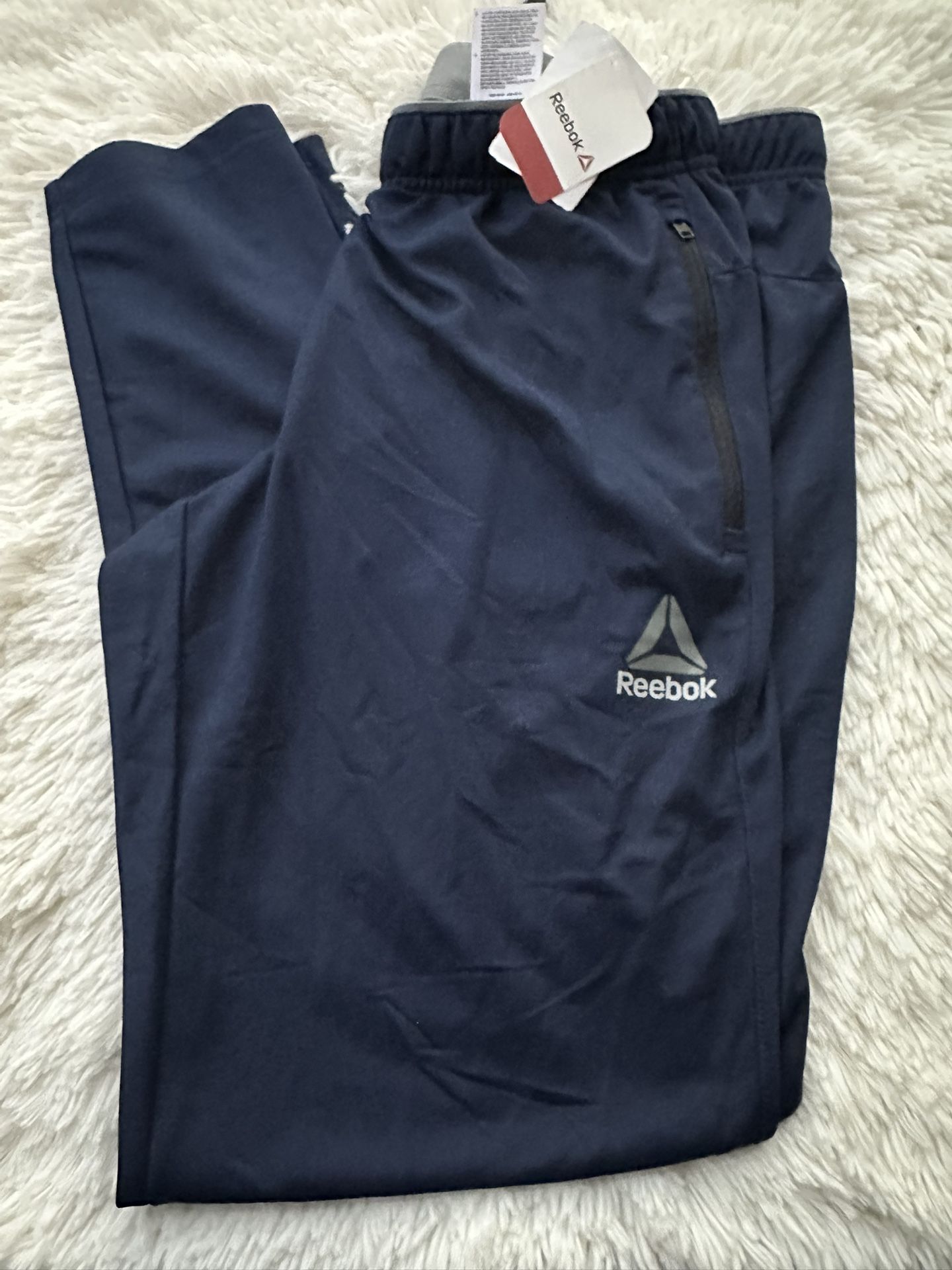 New Reebok Dark Blue Performance Track Pants in size Medium