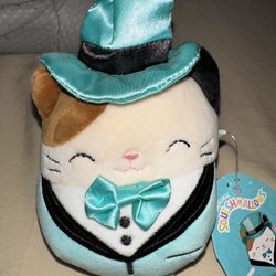 NWT Squishmallows Monopoly Cam The Calico Cat Soft Plush 5”