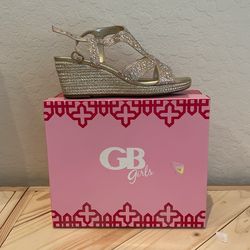 GB Girls Wedge Heels Youth Size 3