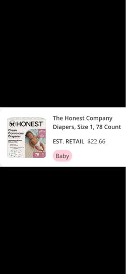 The Honest Company Clean Conscious Diapers, 78 Count