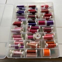 Lot of 183 Spools of Rayon, 40 weight Embroidery Thread