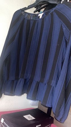 Merona sheer blouse size Large