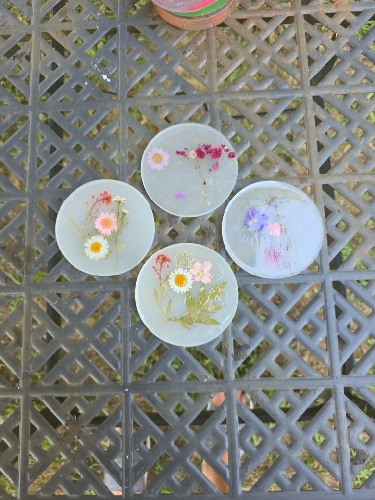 Coaster Set -flowers