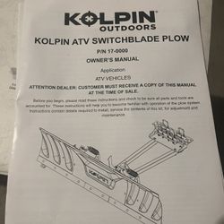 kolpin adjustable atv snow plow