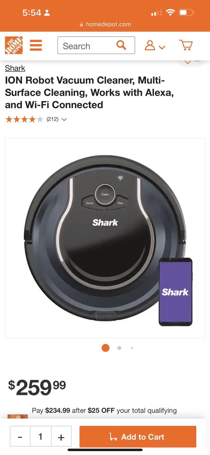 Brand new Shark Robot Model RV761