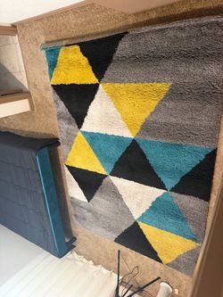 Geometric Shag Area Rug