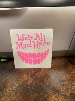 Alice and wonderland car decal