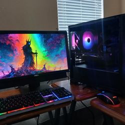 Gaming Pc + Monitor Mouse Keyboard
