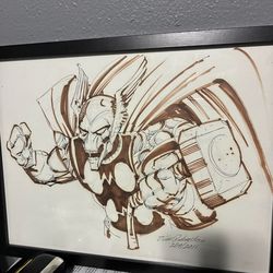 Beta Ray Bill Joe Rubinstein art sketch signed 2/19/2011