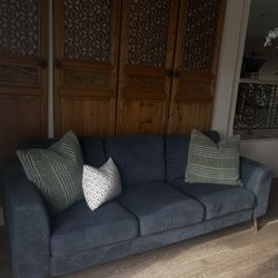 Dark Grey/Blue Couch