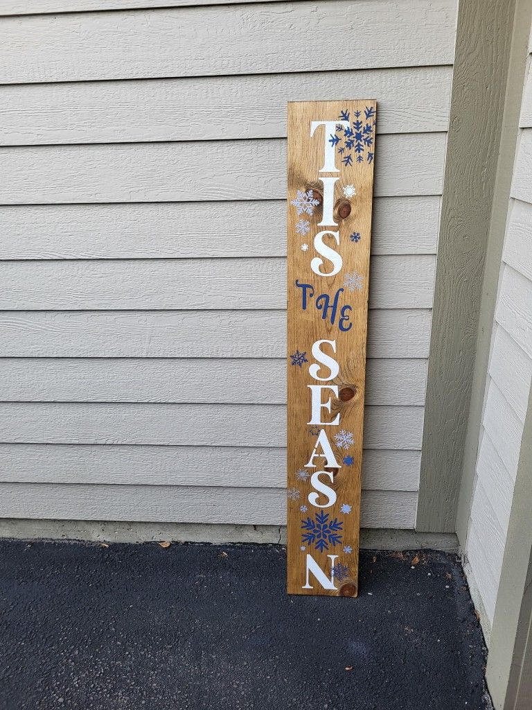 5ft Tis The Season Porch Sign