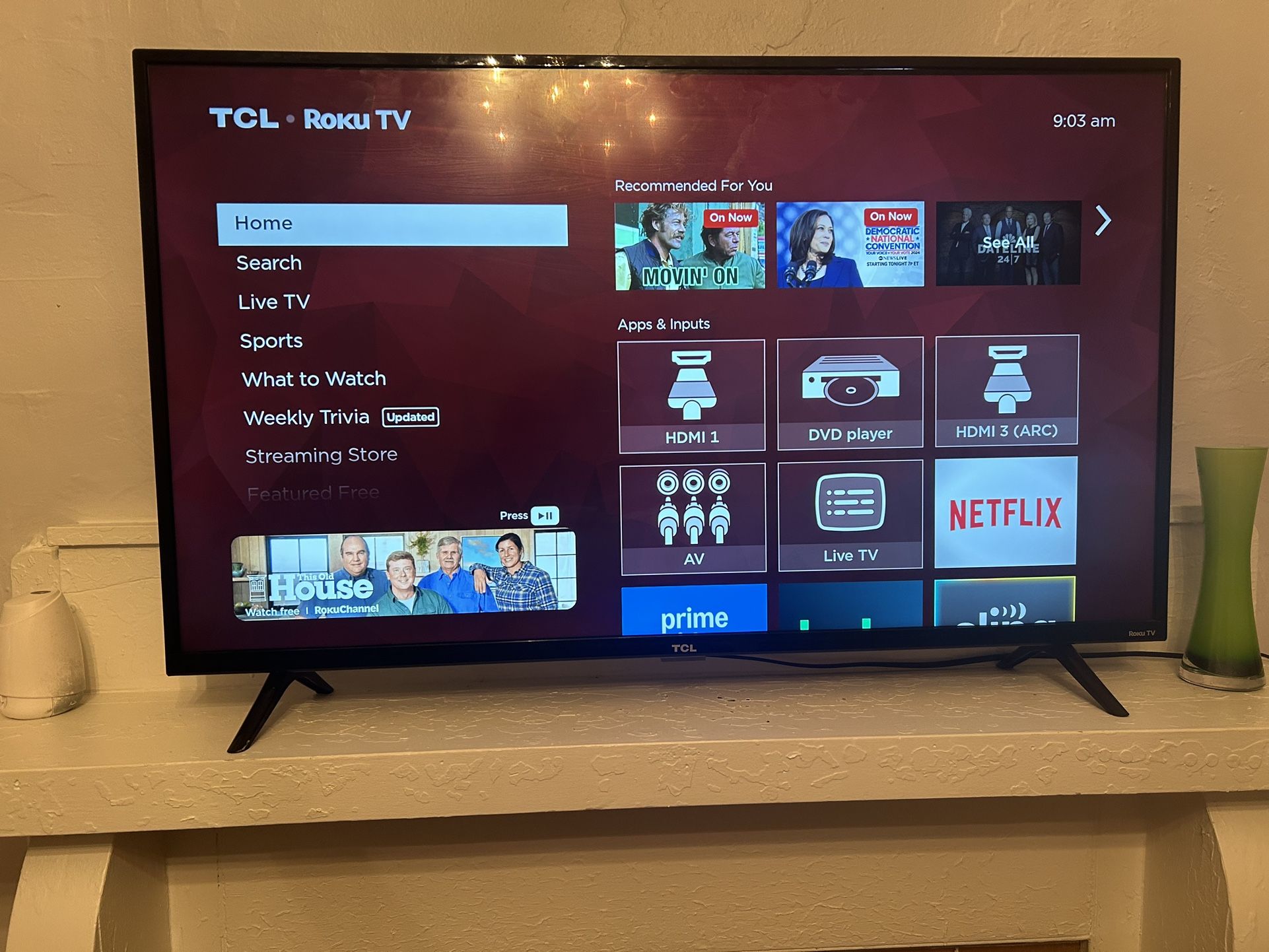43 inch TCL Roku