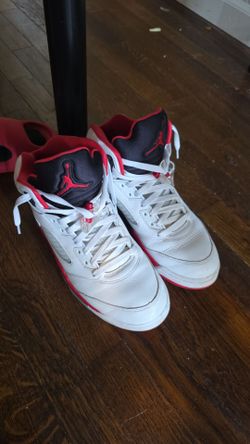 Fire red 5 black tounge no box size 9 for 120 negotiable