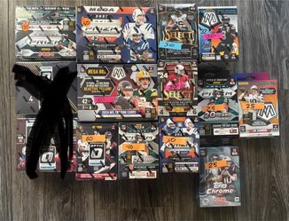 NFL football select mosaic optic prizm hanger mega blaster retail box
