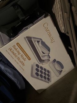 Caraway bakeware set with cabinet organizer!