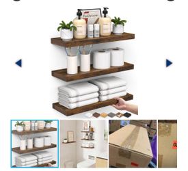 Floating shelves for wall set of 3