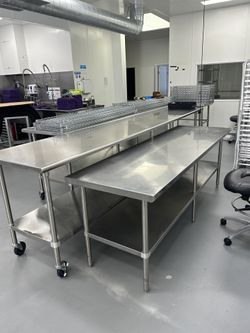 Only Brand New 🤩 Stainless Steel Work Tables, Shelves, Sinks 