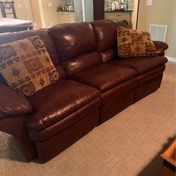 Leather Sofa, Loveseat and Reclining seat