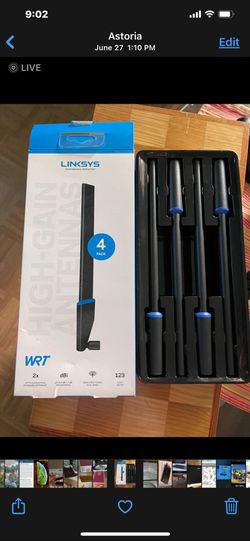  Linksys WRT004ANT High-Gain Antennas 4-Pack