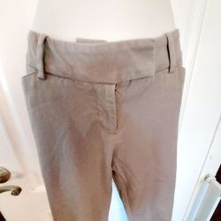 Size 10 stretchy tan/taupe pants relaxed like new