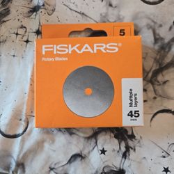 Fiskars Rotary Cutter, 45mm Rotary Blade Refills 5 Blades