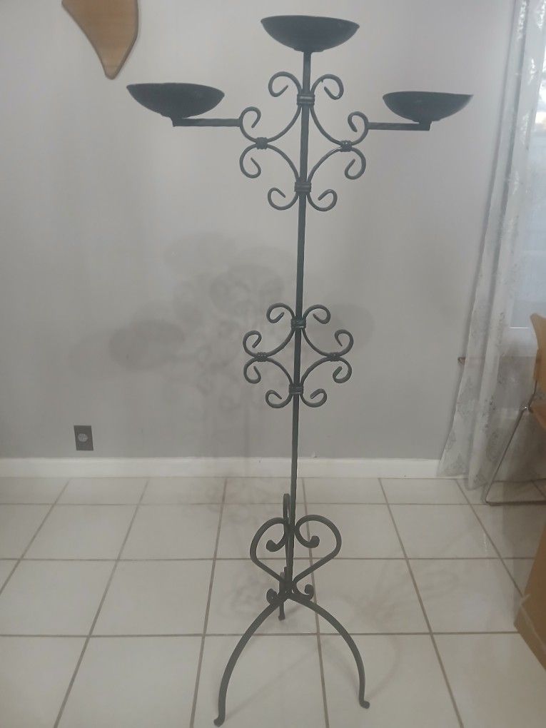 Iron Candle Holder