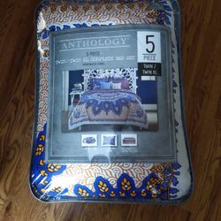 5 Piece Twin XL Complete Anthology Bed Set New