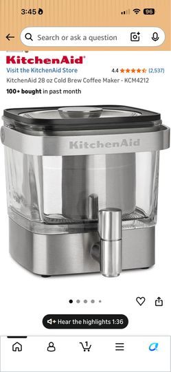 Kitchen Aid Cold Coffee Brewer 28oz