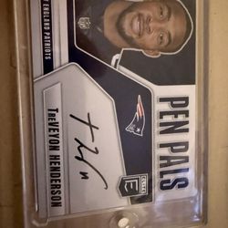 2025 Panini Donruss Elite - Pen Pals TreVeyon Henderson #PP-THE (AU, RC)