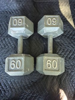 60lbs Dumbells Weights