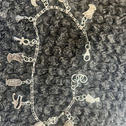 Solid Italian Silver 925 Anklet 