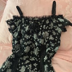 Black And White Print Dress Size Sm