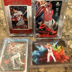 Mike Trout 4 Piece Lot