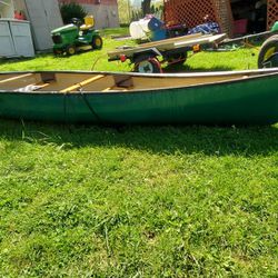Wenonah Norfolk 16ft Canoe 16' 9" x 36" wide beam. Floats Fine no leaks - Great Shape - as shown