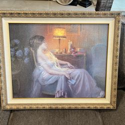 Large Vintage Painting