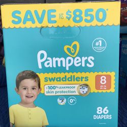 Pampers Swaddlers Size 8/86 Diapers 