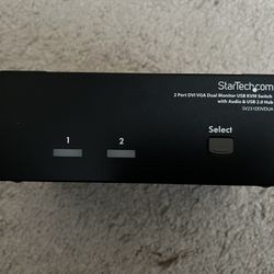 StarTech - 2 Port - DVI VGA Dual Monitor KVM