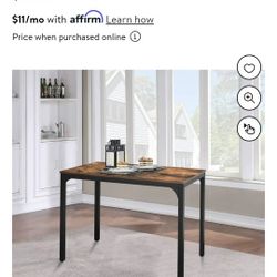 Wooden Metal Table NoN Chairs New