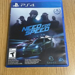 Need For Speed PS4