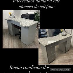 mesas de manicura muy elegantes 