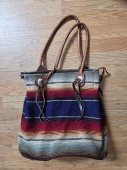 Multi colored Carpet Bag