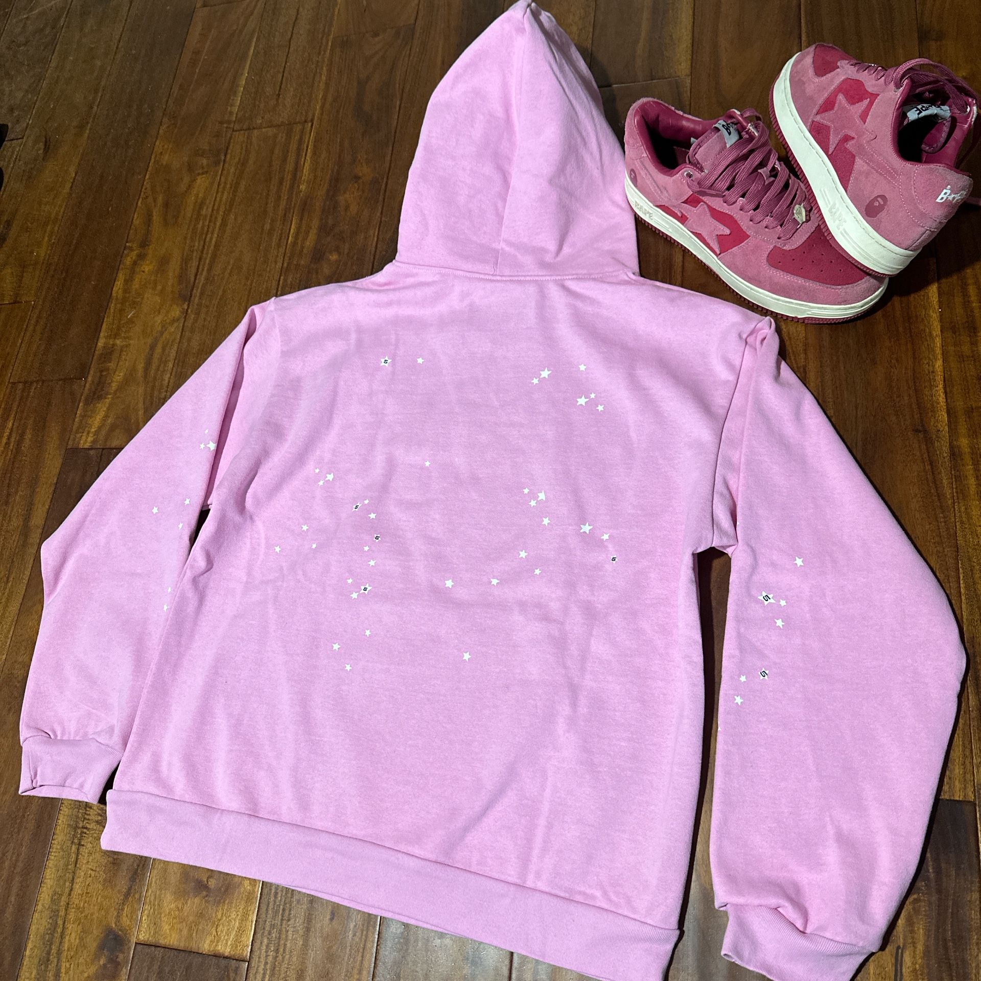 Sp5der Atlanta Hoodie (Pink)