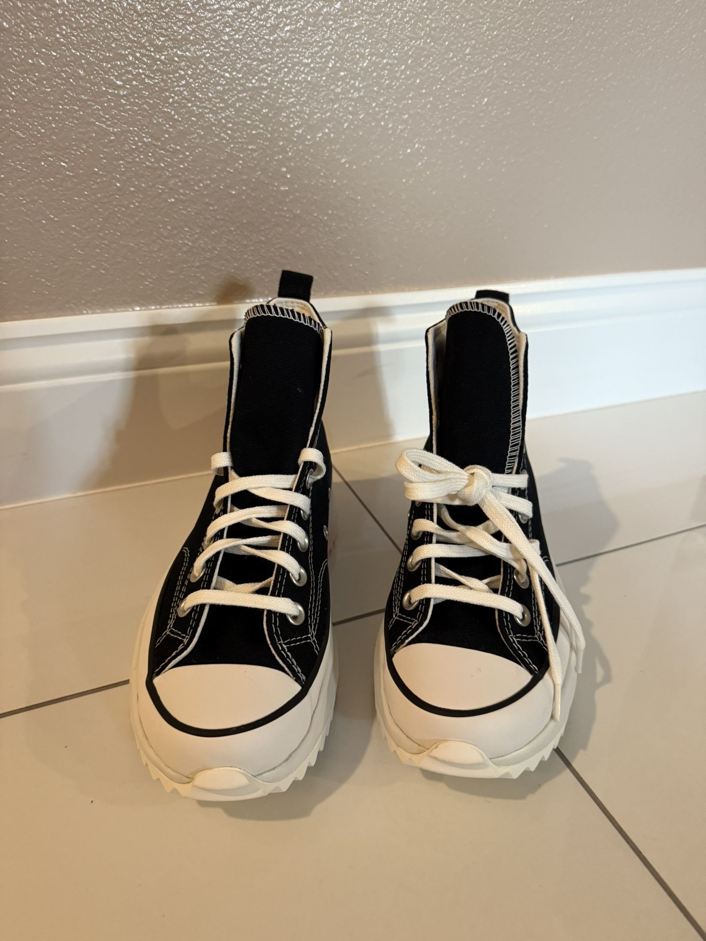 Converse-Custom run star hike platform (size 8)